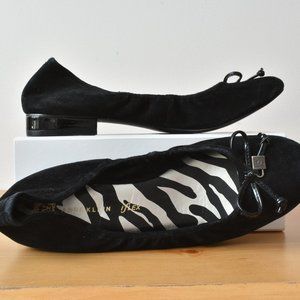 Anne Klein iflex Black Leather Flats SZ 8
